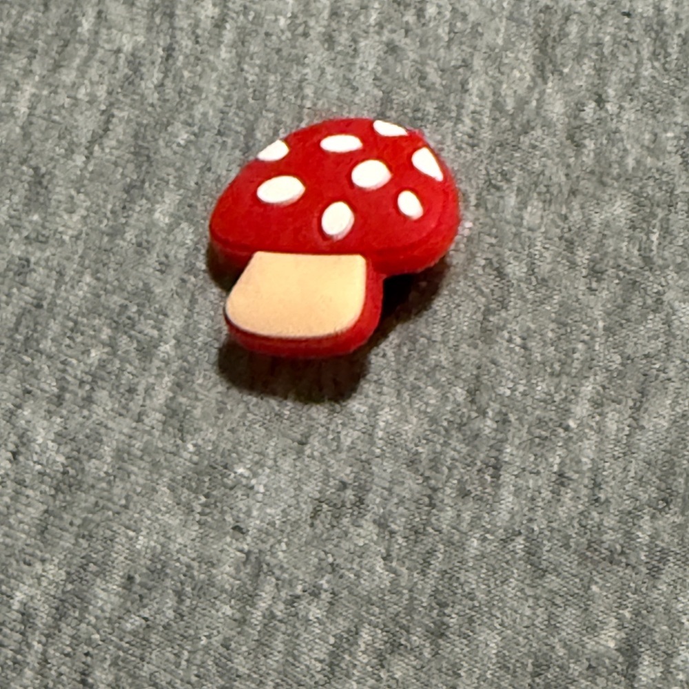 Red Mushroom Kids Shoe Charm - Picture 3 of 3